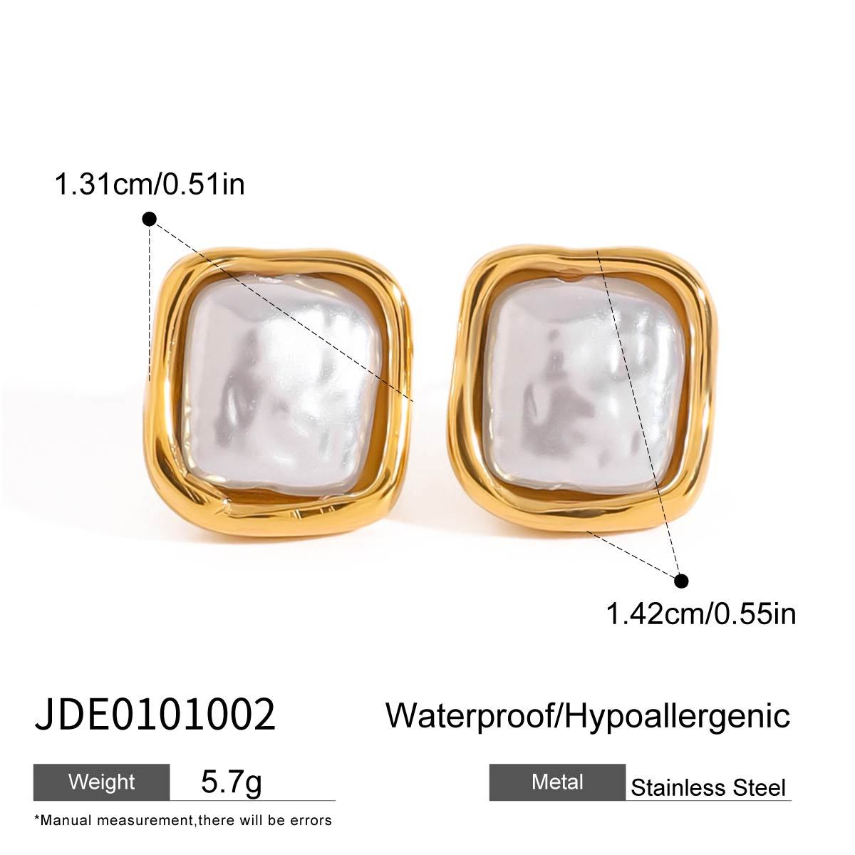 PEARL SHELL EARRINGS | GOLD PLATED