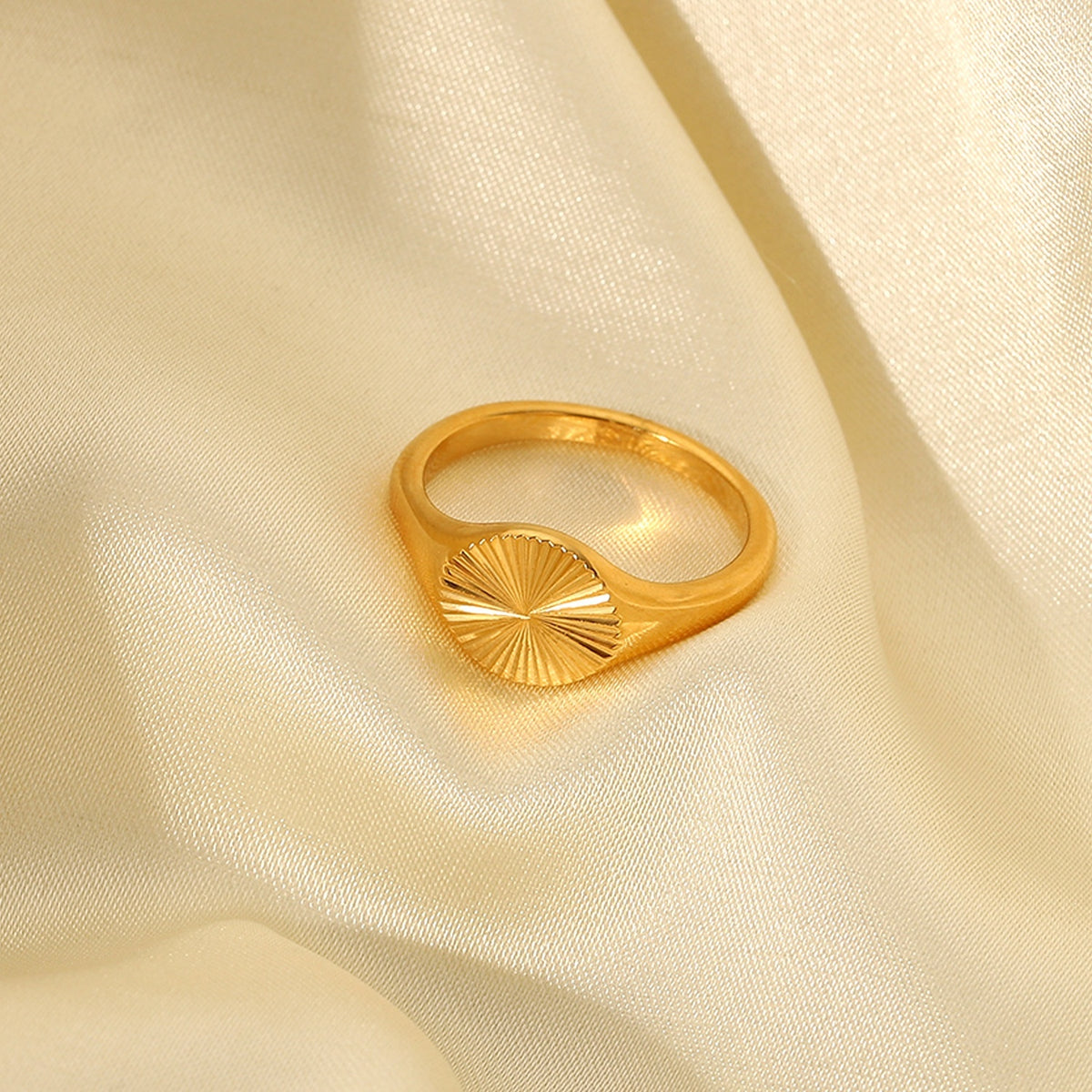 SUN RING GOLD-PLATED